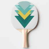 Modern Geometric Emerald Green Arrowiad Pattern Tafeltennisbatje (Voorkant)