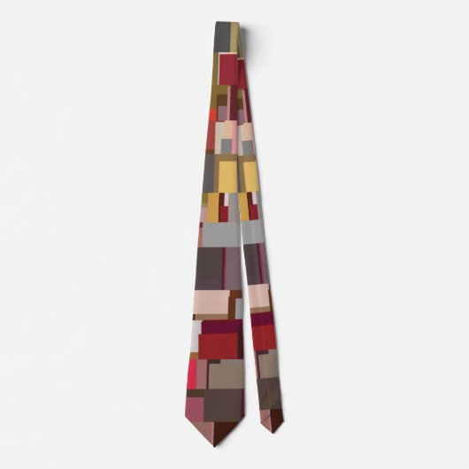 Modern Geometric Fabric Design Stropdas (Voorkant)