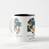 Modern Geometric Golden Retriever Mom Mug Custom (Devant gauche)