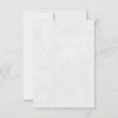 Modern Geometric Greenery Wedding RSVP Kaartje (Achterkant)