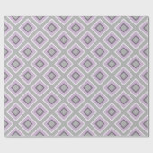 Modern Geometric Grey Lavender Paars Pattern Cadeaupapier (Vlak)