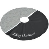 Modern Geometric Houndstooth Pattern Zwart wit Kerstboom Rok (Gekanteld)