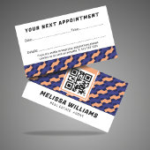 Modern Geometric Interlocking Pattern  Afsprakenkaartje