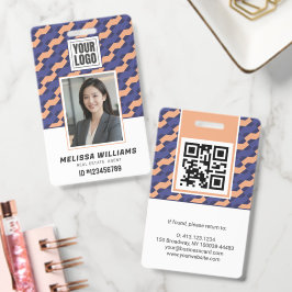 Modern Geometric Interlocking Pattern  Badge