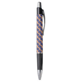 Modern Geometric Interlocking Pattern Custom Pen
