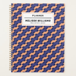Modern Geometric Interlocking Pattern Daily  Planner
