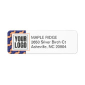 Modern Geometric Interlocking Pattern  Etiket (Voorkant)