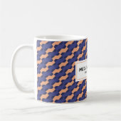Modern Geometric Interlocking Pattern  Koffiemok (Links)