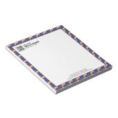 Modern Geometric Interlocking Pattern  Notitieblok (Schuin)