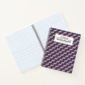Modern Geometric Interlocking Pattern  Notitieboek (Binnen)