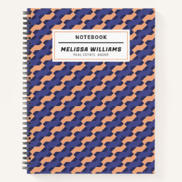 Modern Geometric Interlocking Pattern  Notitieboek