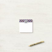 Modern Geometric Interlocking Pattern  Post-it® Notes (Op bureau)