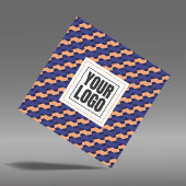 Modern Geometric Interlocking Pattern Square  Vierkante Visitekaartje