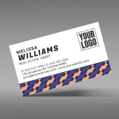 Modern Geometric Interlocking Pattern  Visitekaartje