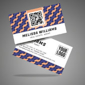 Modern Geometric Interlocking Pattern  Visitekaartje