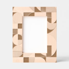 Modern Geometric Laser Etched Wood Picture Frame – Gegraveerde Lijstjes