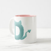 Modern Geometric Leaf Pattern Mug - Minimalist Win (Devant gauche)