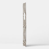 Modern Geometric Monogrammed Sleek Stijlvol Bruin Case-Mate iPhone Case (Achterkant / Rechts)