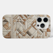 Modern Geometric Mosaic Phone Case Abstract Linear (Achterkant (horizontaal))