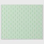  Modern Geometric Pattern: Light Green  Cadeaupapier (Vlak)