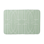 Modern Geometric Pattern Sage Green Badmat (Voorkant)