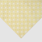 Modern Geometric Pattern Sunny Pastel Yellow Tissuepapier (Detail)