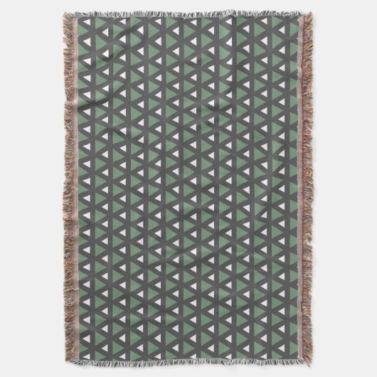 Modern Geometric pattern throw blanket Deken (Voorkant Verticaal)