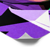 Modern Geometric Portrait of Barack Obama Poster (Hoek)