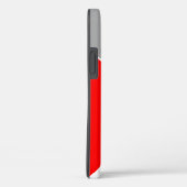 Modern Geometric Red Gray Terrazzo Monogram Case-Mate iPhone Case (Achterkant / Rechts)