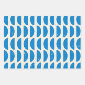 Modern Geometric Shapes Pattern in Blue Inpakpapier Vel (Voorkant)