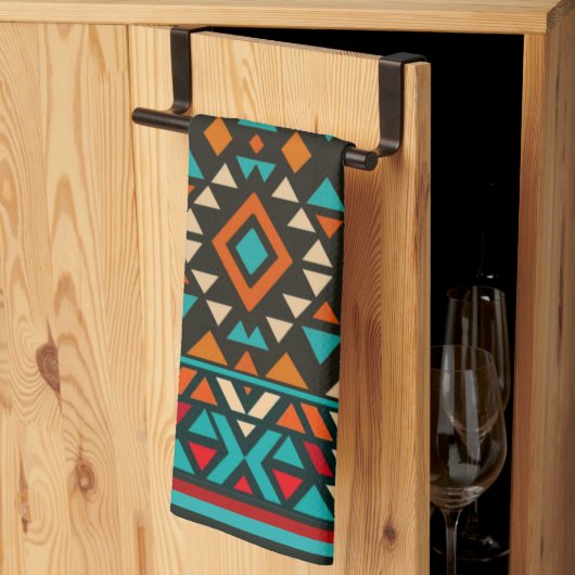 Modern Geometric Southwest Style Theedoek (Derde Gevouwen)