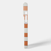 Modern Geometric Square Case - Terracotta, Cream  (Achterkant / Links)