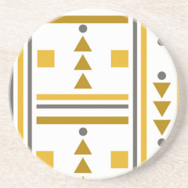 Modern Geometric Style Stone Onderzetter