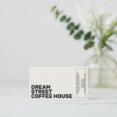 MODERN GEOMETRIC VISITEKAARTJE (Staand voorkant)