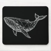 Modern Geometric Whale Mousepad Muismat (Voorkant)