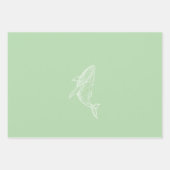 Modern Geometric Whale Wrapping Paper (Voorkant 2)