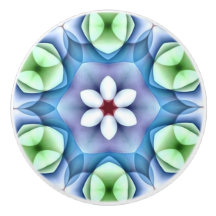 Modern Geometric White Daisy
