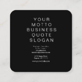 Modern Geometrical Shapes DJ Club Musician Vierkante Visitekaartje (Achterkant)