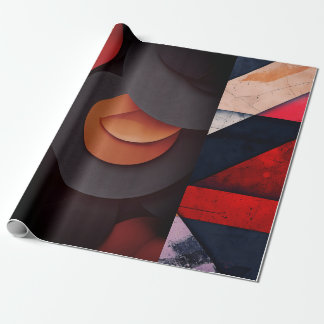 Modern Geometrisch Abstract Art Wrapping Paper Cadeaupapier