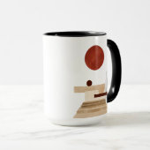 Modern geometrisch Abstract Mok (Voorkant rechts)