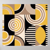 Modern geometrisch, abstract patroon poster (Voorkant)