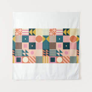 Modern geometrisch abstract patroonontwerp met sim wandkleed