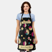 Modern geometrisch Abstract Schort met aangepaste  (Gedragen)