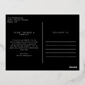 Modern geometrisch Afstuderen dank u Briefkaart (Achterkant)