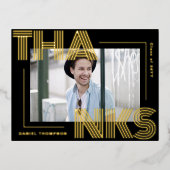 Modern geometrisch Afstuderen dank u Briefkaart (Voorkant)