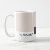 Modern Geometrisch bedrijf Koffiemok (Links)