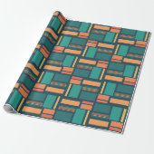 Modern geometrisch cadeaupapier (Uitgerold)