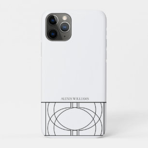 Modern geometrisch hedendaags patroon iPhone 11 pro hoesje