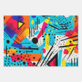 Modern geometrisch inpakpapier vel (Voorkant)