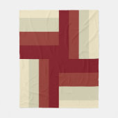 Modern geometrisch kruispatroon fleece deken (Voorkant)